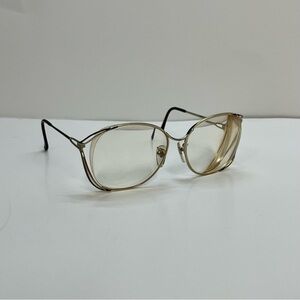 vintage swank optical frames 57016 30 eclair 857 806 gold‎ tone metal